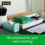 Scotch Magic Tape, 6 Rolls with Dispenser, Numerous Applications, Invisible, Engineered for Repairing, 3/4 x 1000 Inches, Boxed (810K6C38) - Image 8